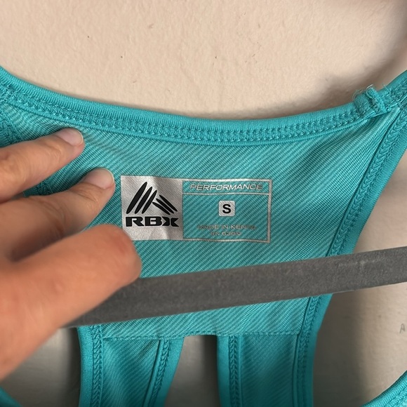 RBX Blue Sleeveless workout Tank Top size small - Picture 2 of 6
